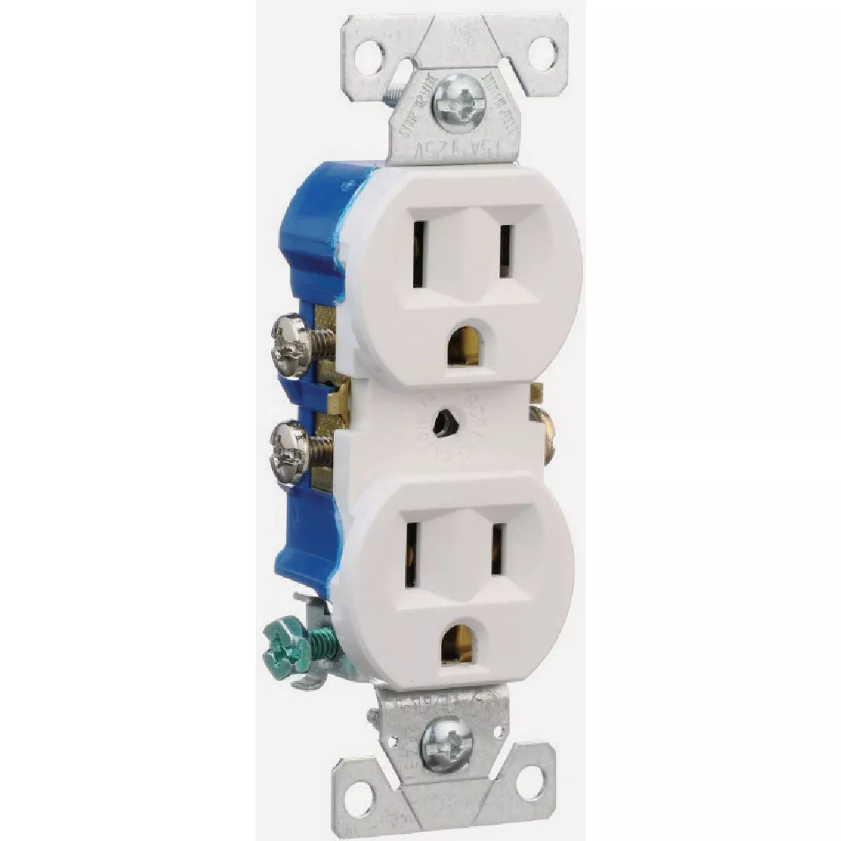 Eaton 15A White Residential 5-15R Duplex Outlet