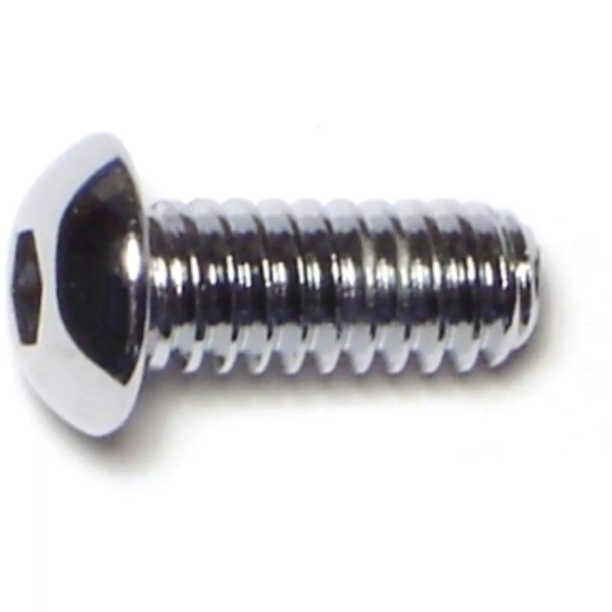 Midwest Fastener 1/4 In.-20 x 5/8 In. Chrome Plated Grade 8 Steel Coarse Thread Button Head Socket Cap Screws (10 Ct.)-