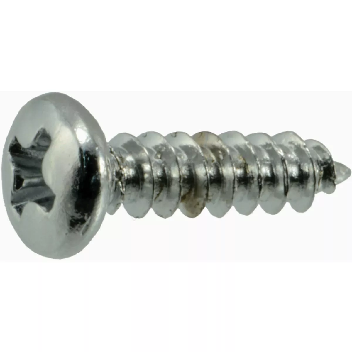 Midwest Fastener #6 x 1/2 In. Chrome Plated Steel Phillips Pan Head Sheet Metal Screws
