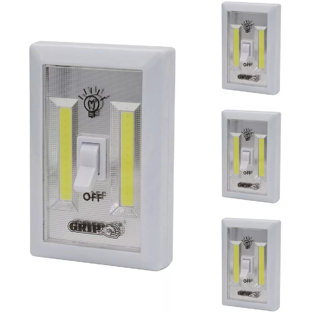 Grip On Tools White COB LED Everywhere Light Switch