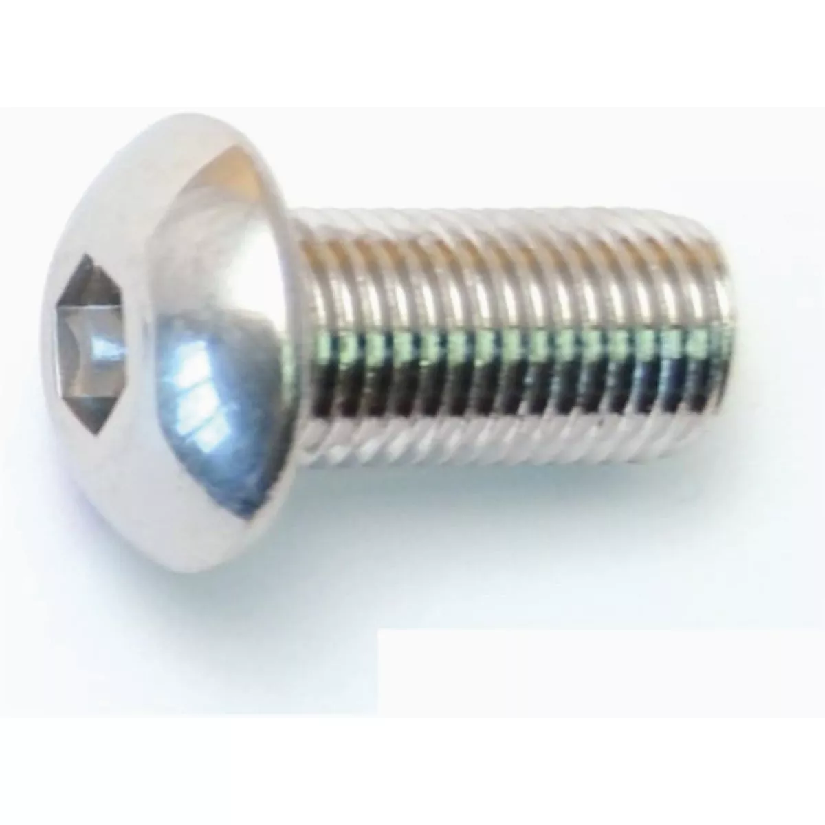 Midwest Fastener 3/8 In.-24 x 3/4 In. Polished 18-8 Stainless Steel Fine Thread Button Head Socket Cap Screws (6 Ct.)