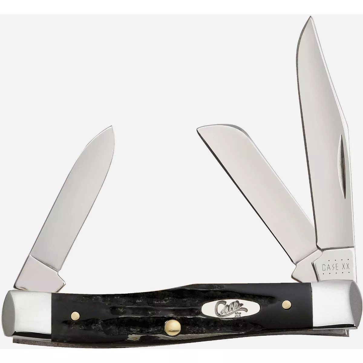 Case 2.55 In. Buffalo Horn Jig Medium Stockman Pocket Knife