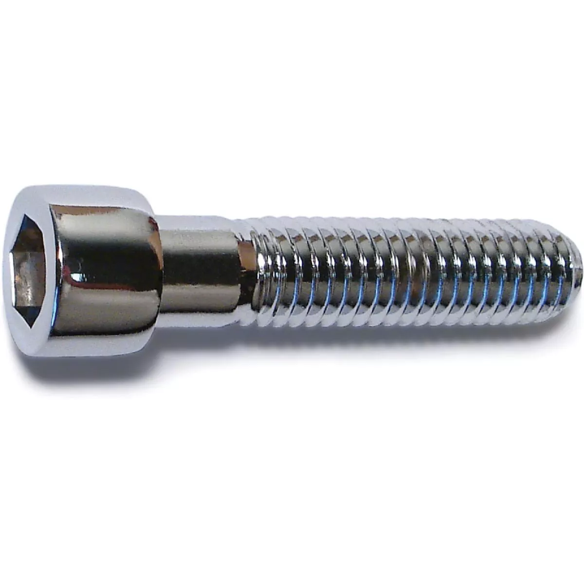 Midwest Fastener 7/16 In.-14 x 2 In. Chrome Plated Steel Coarse Thread Smooth Head Socket Cap Screws (5 Ct.)