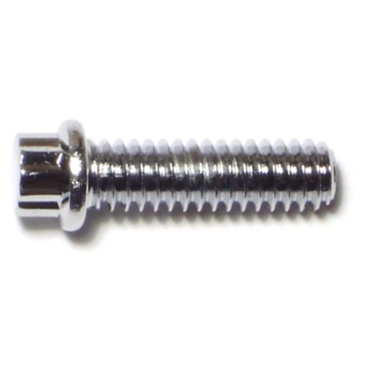 Midwest Fastener 1/4 In.-20 x 3/4 In. Chrome Plated Steel Coarse Thread Flange Head 12-Point Cap Screws (10 Ct.)