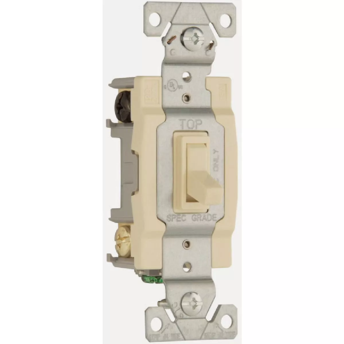 Eaton Residential Grade 15A Ivory Illuminated 4-Way Toggle Switch