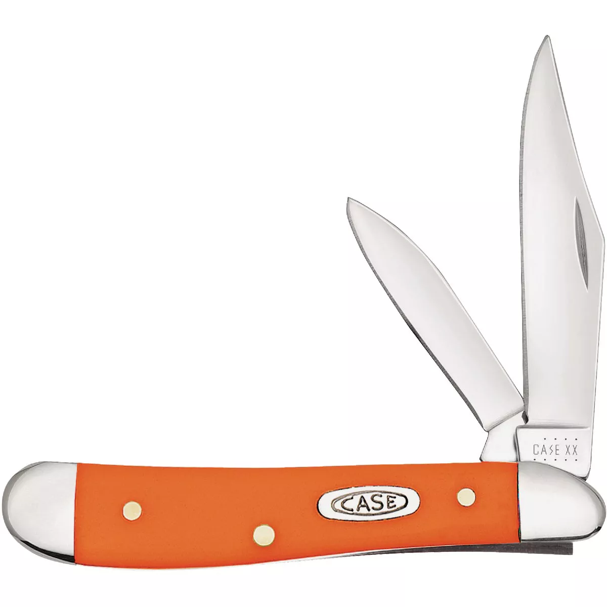 Case 2.1 In. Orange Synthetic Smooth Peanut Pocket Knife