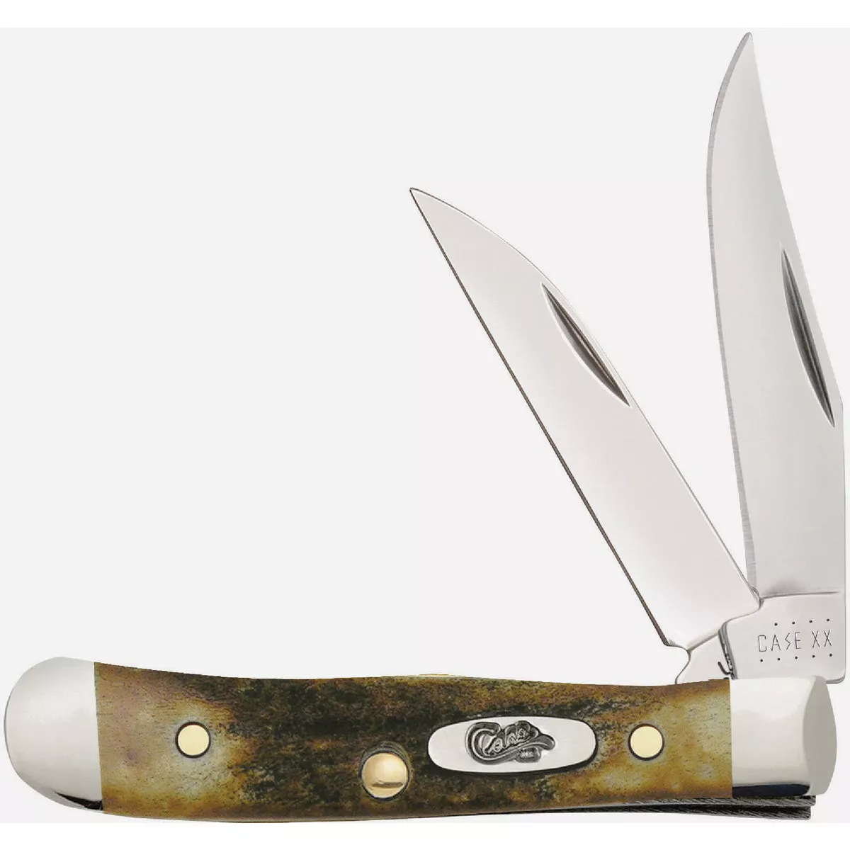 Case 1.85 In. Genuine Stag Tiny Trapper Pocket Knife