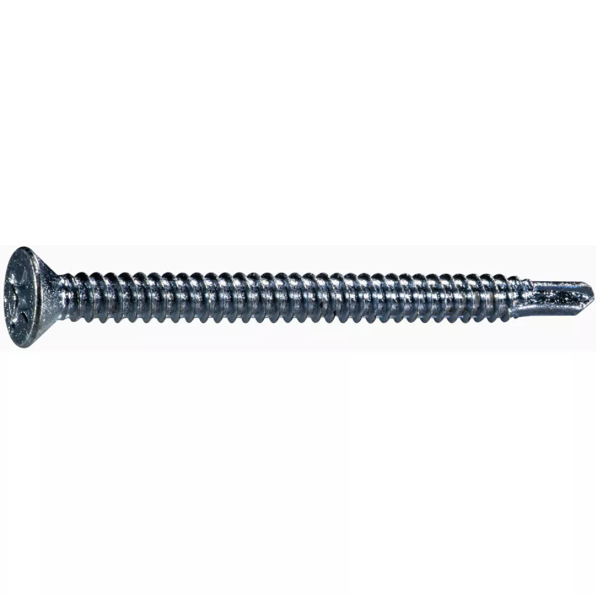 Midwest Fastener #14 x 3 In. Zinc Plated Steel Phillips Flat Head Self-Drilling Screws