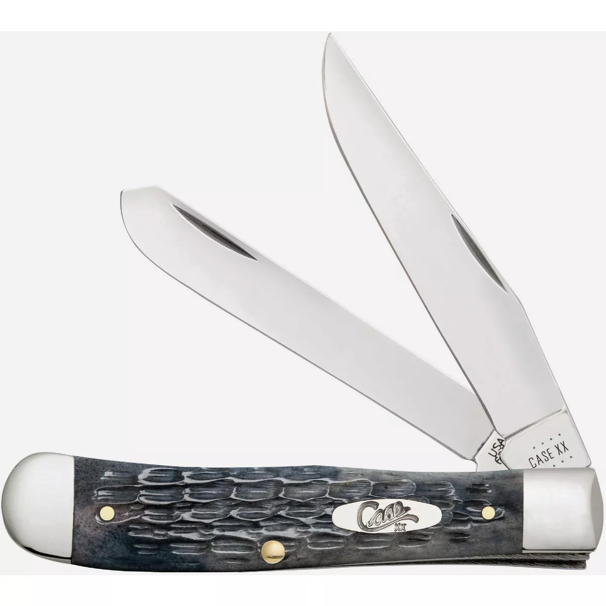 Case 3.25 In. Pocket Worn Gray Bone Crandall Jig Trapper Pocket Knife