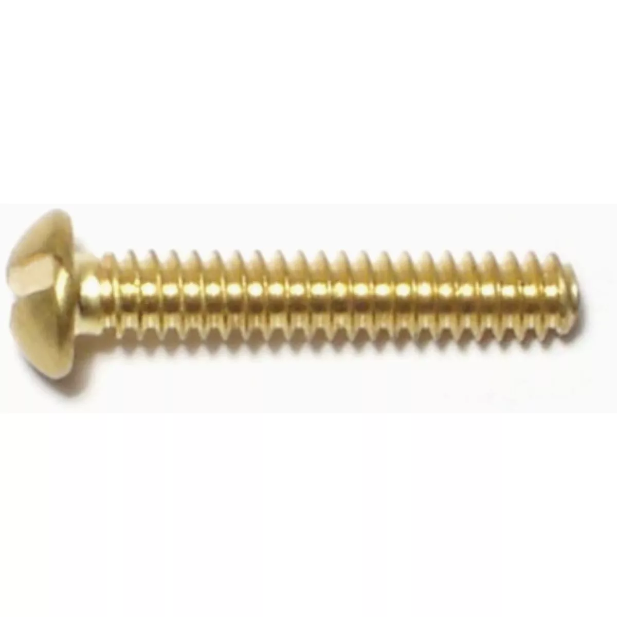 Midwest Fastener #6-32 x 3/4 In. Brass Coarse Thread Slotted Round Head Machine Screws (40 Ct.)-