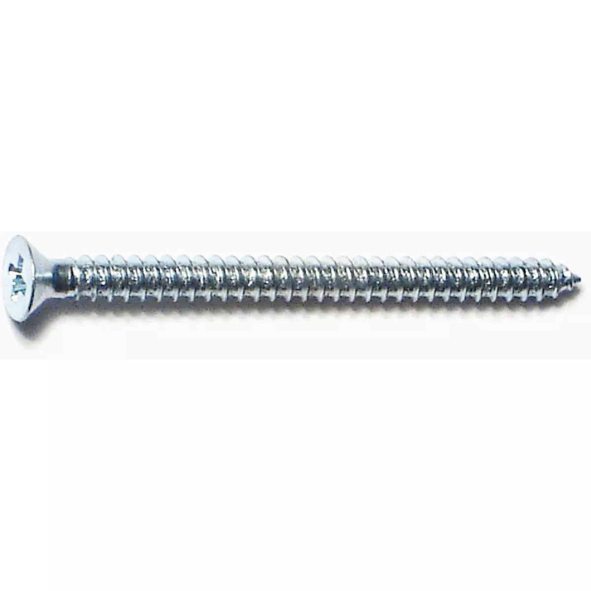 Midwest Fastener #4 x 1-1/2 In. Zinc Plated Steel Phillips Flat Head Sheet Metal Screws (100 Ct.)-