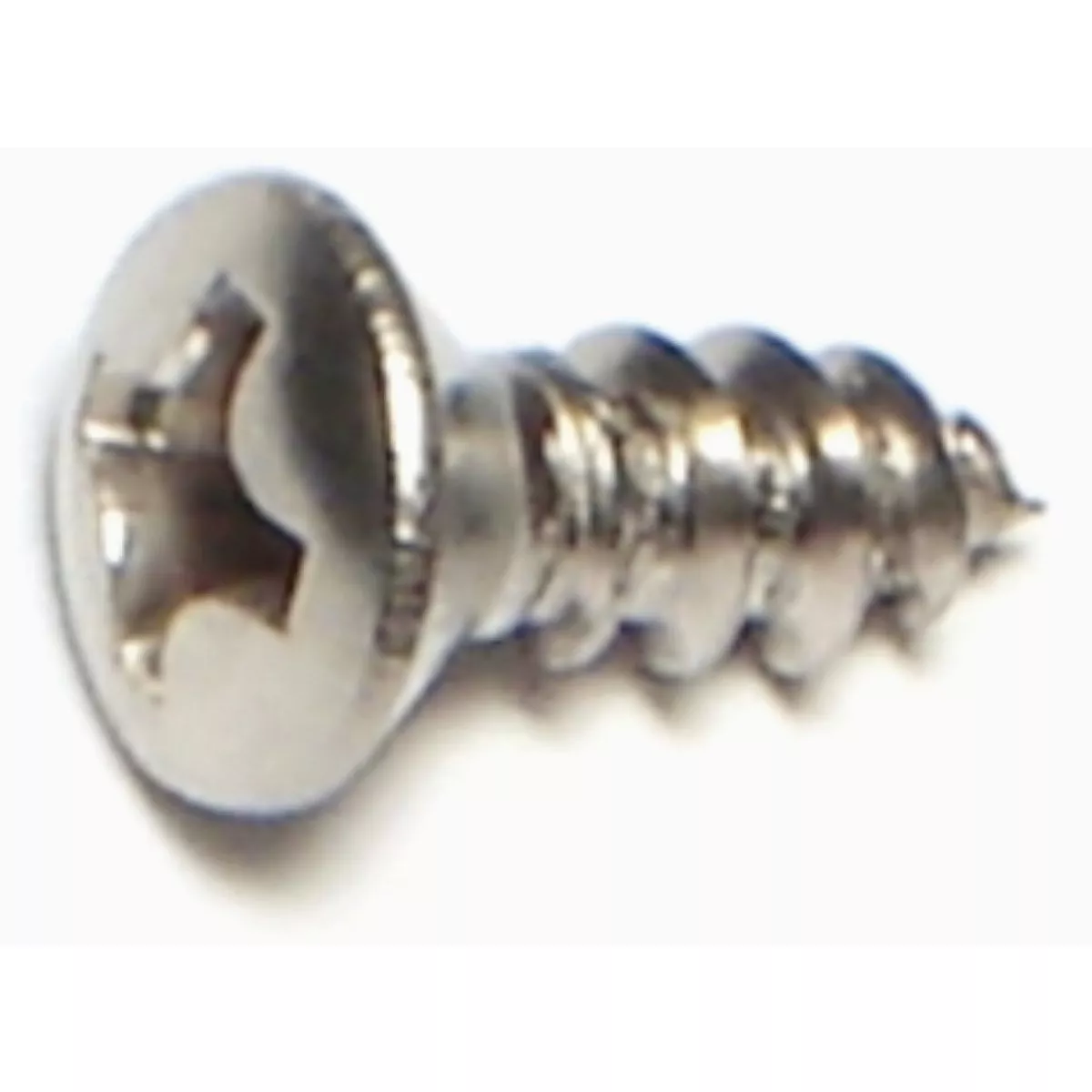 Midwest Fastener #6 x 3/8 In. 18-8 Stainless Steel Phillips Oval Head Sheet Metal Screws