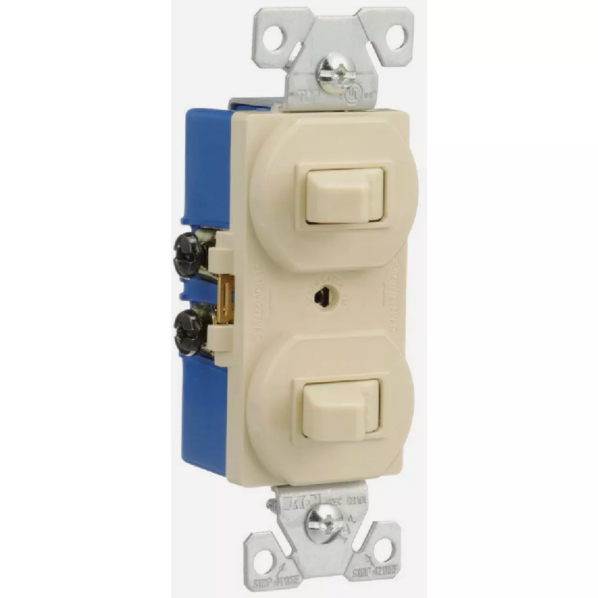 Eaton Single Pole Ivory 15A Duplex Switch
