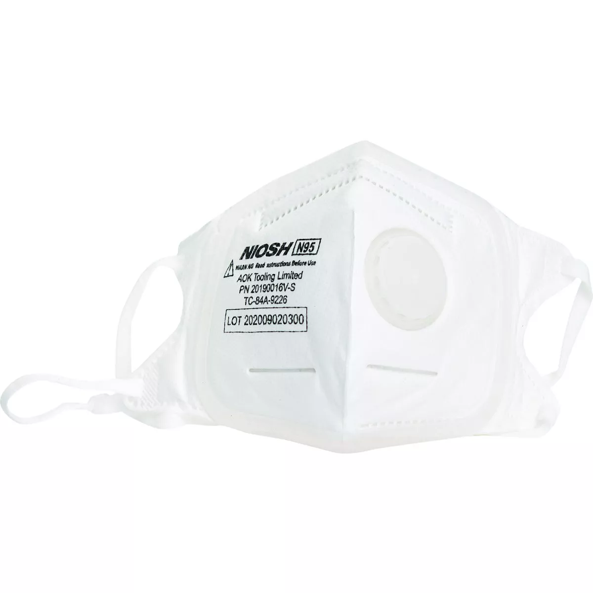 Softseal V-Fold Design N95 Small 360-Degree Silicone Seal Respirator With Valve (3-Pack)