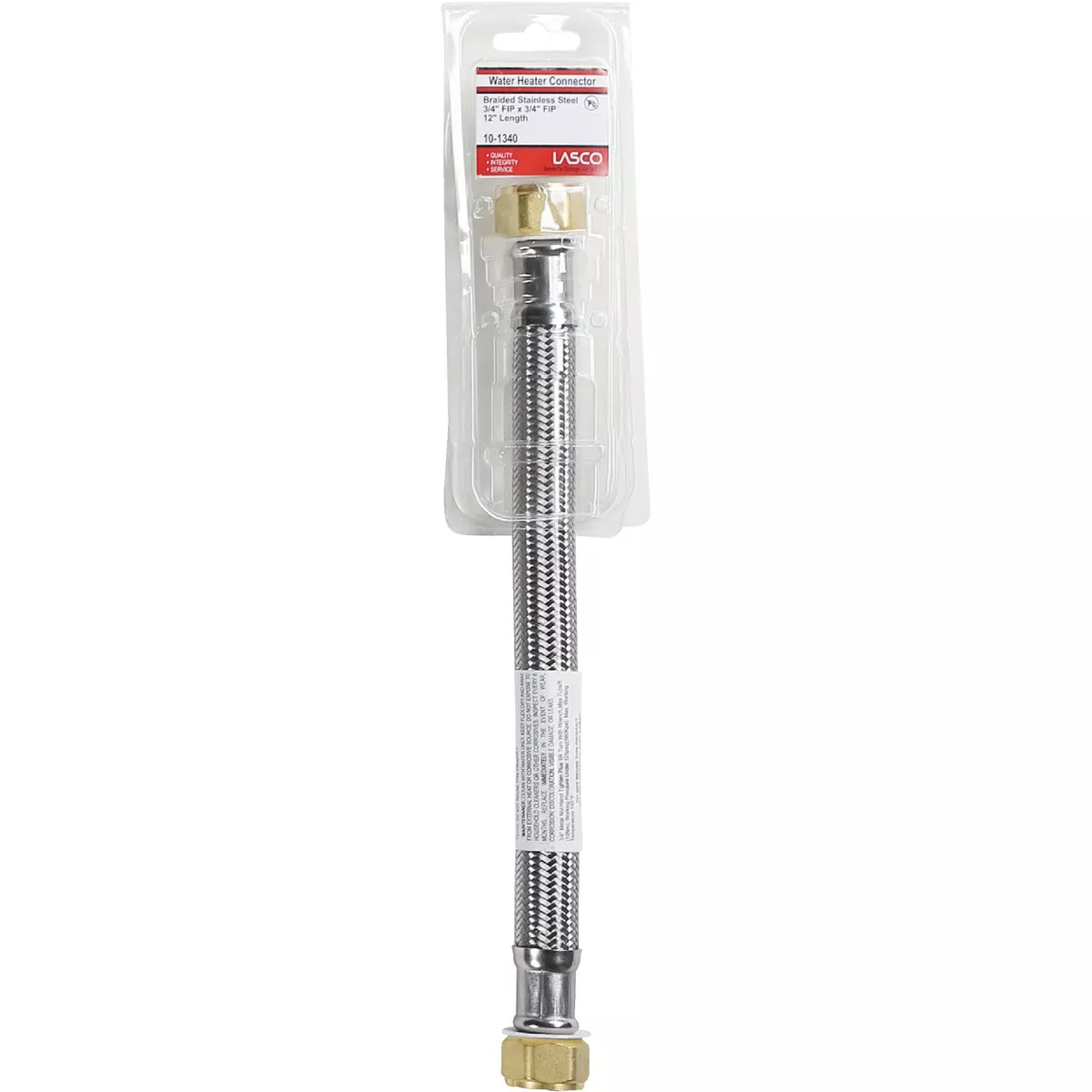 Lasco 3/4 In. FIP X 3/4 In. FIP X 12 In. L Water Heater Connector - photo 2