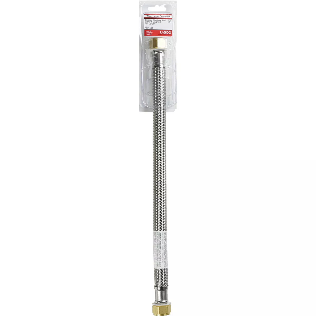 Lasco 3/4 In. FIP X 3/4 In. FIP X 18 In. L Water Heater Connector - photo 2