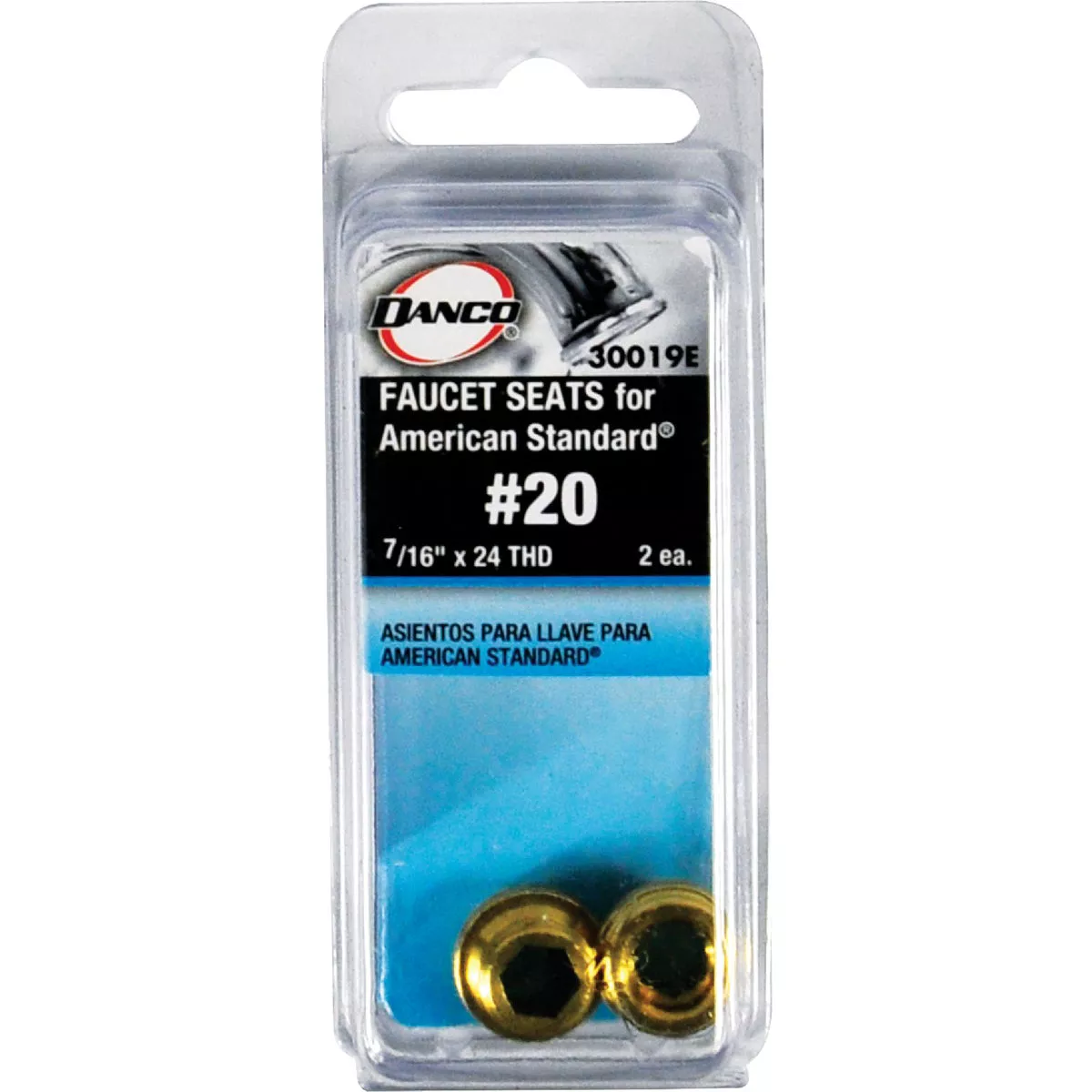 Danco #20 American Standard 7/16 In. x 24 Thread Size Bibb Seat (2-Pack) - photo 2