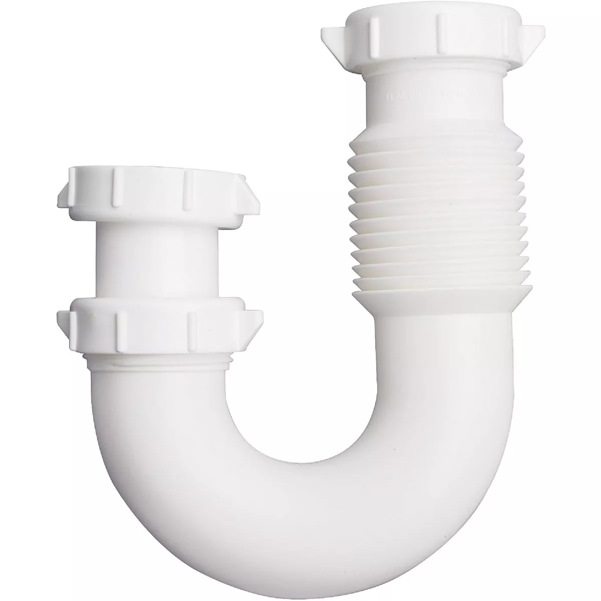 Do it Best 1-1/2 In. or 1-1/4 In. x 1-1/2 In. Flexible White Plastic J-Bend, Extendable to 11 In. - photo 3
