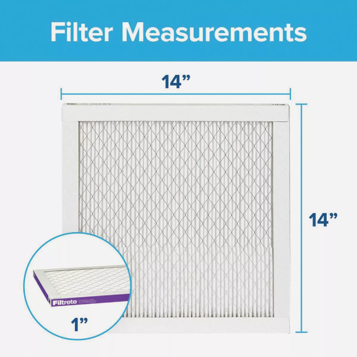 Filtrete High Performance Air Filter, 1500 MPR, 14 In. x 14 In. x 1 In. - photo 6