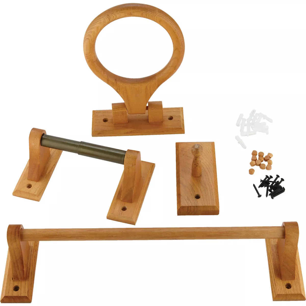 Home Impressions Sierra Medium Oak Bath Hardware Set - photo 3