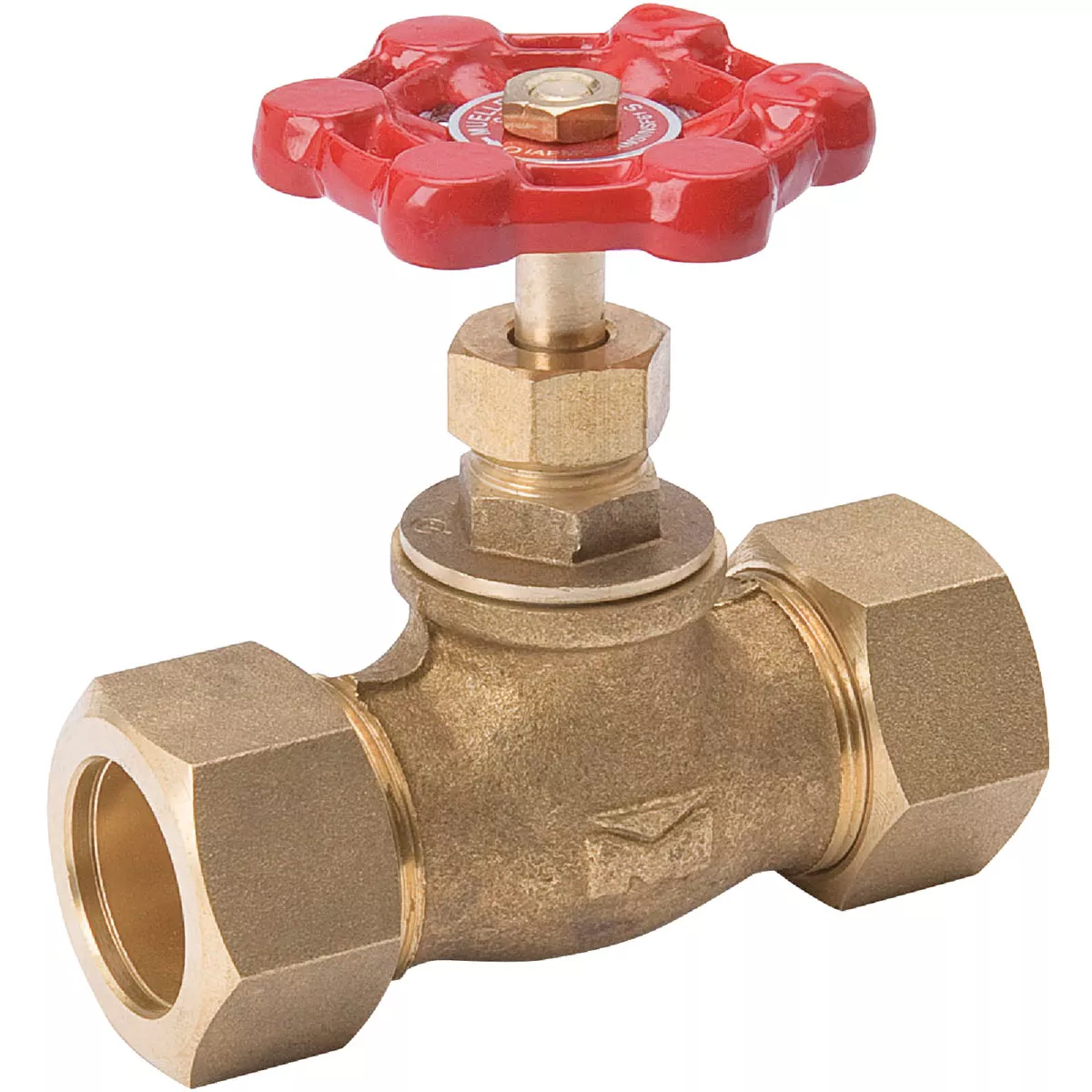 ProLine 1/2 In. COMP x 1/2 In. COMP Brass Multi-Turn Stop Valve