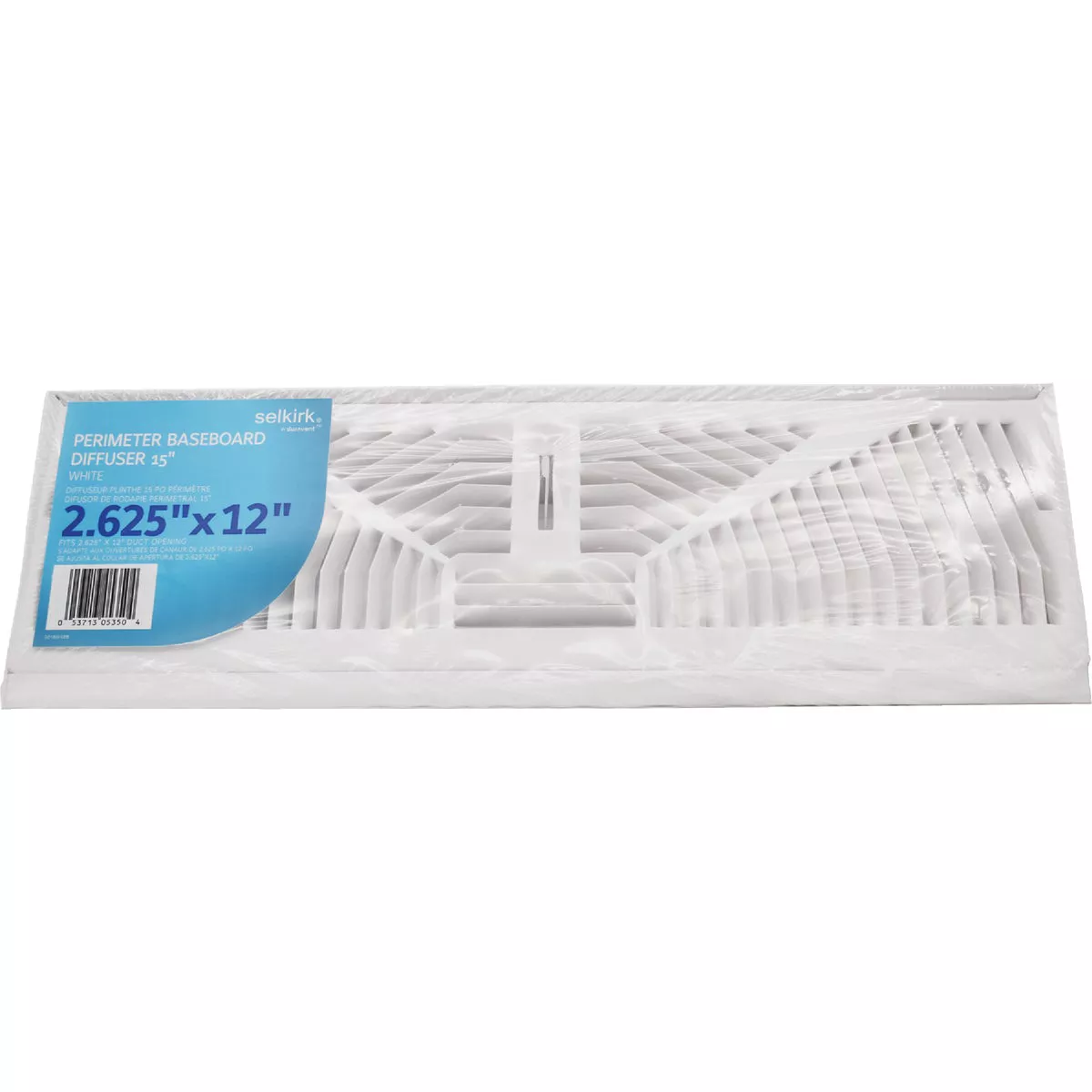 Selkirk 15 In. White Steel Baseboard Diffuser - photo 2