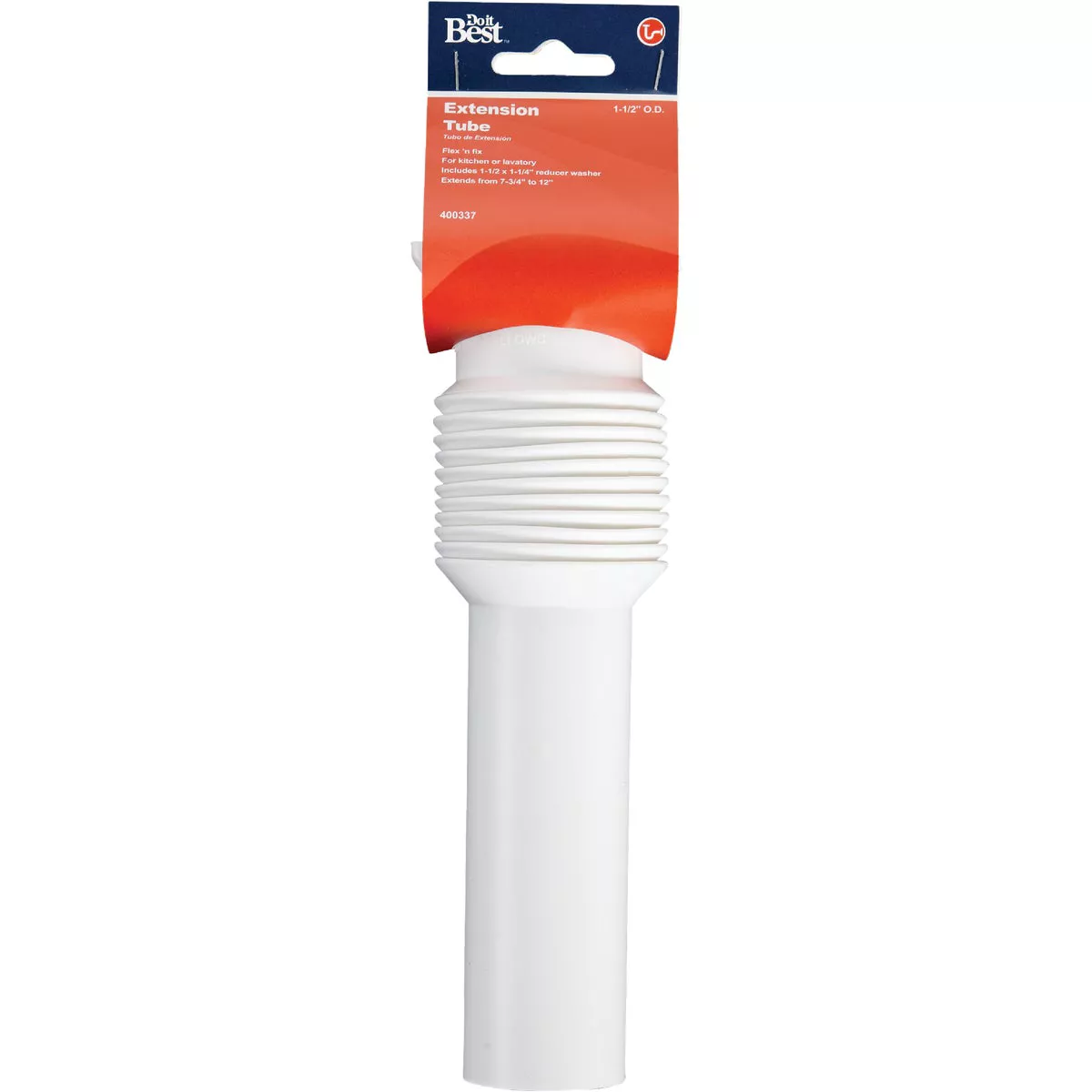 Do it Best 1-1/2 In. x 12 In. White Plastic Extension Tube - photo 2