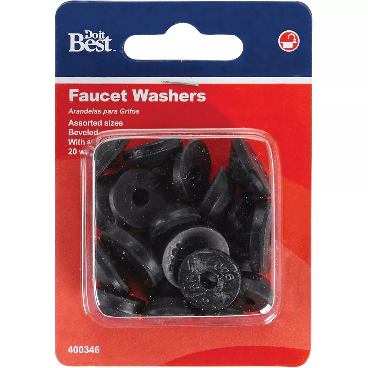 Do it Best Assorted Black Beveled Faucet Washer (24 Ct.) - photo 2