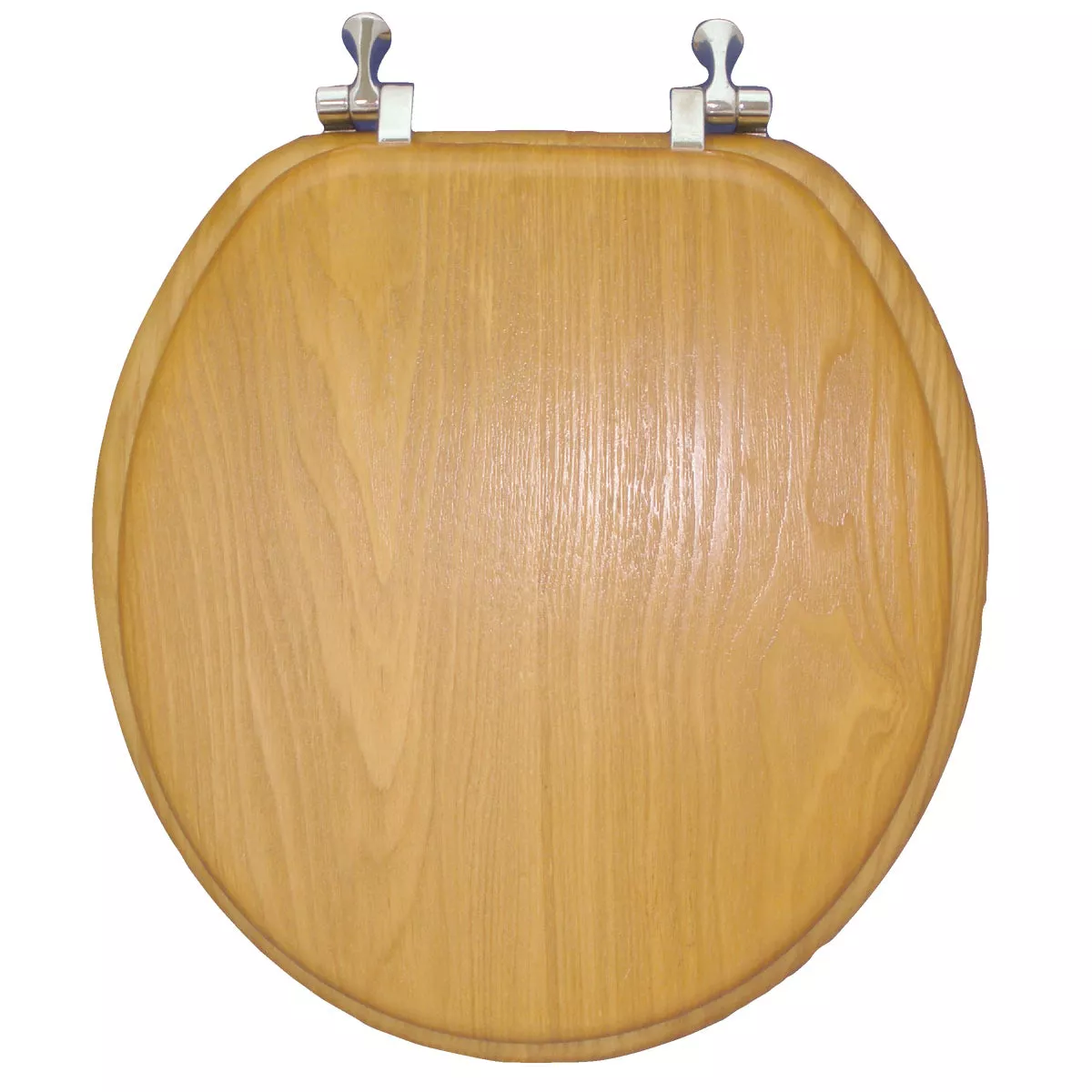 Home Impressions Round Closed Front Oak Veneer Toilet Seat - photo 2