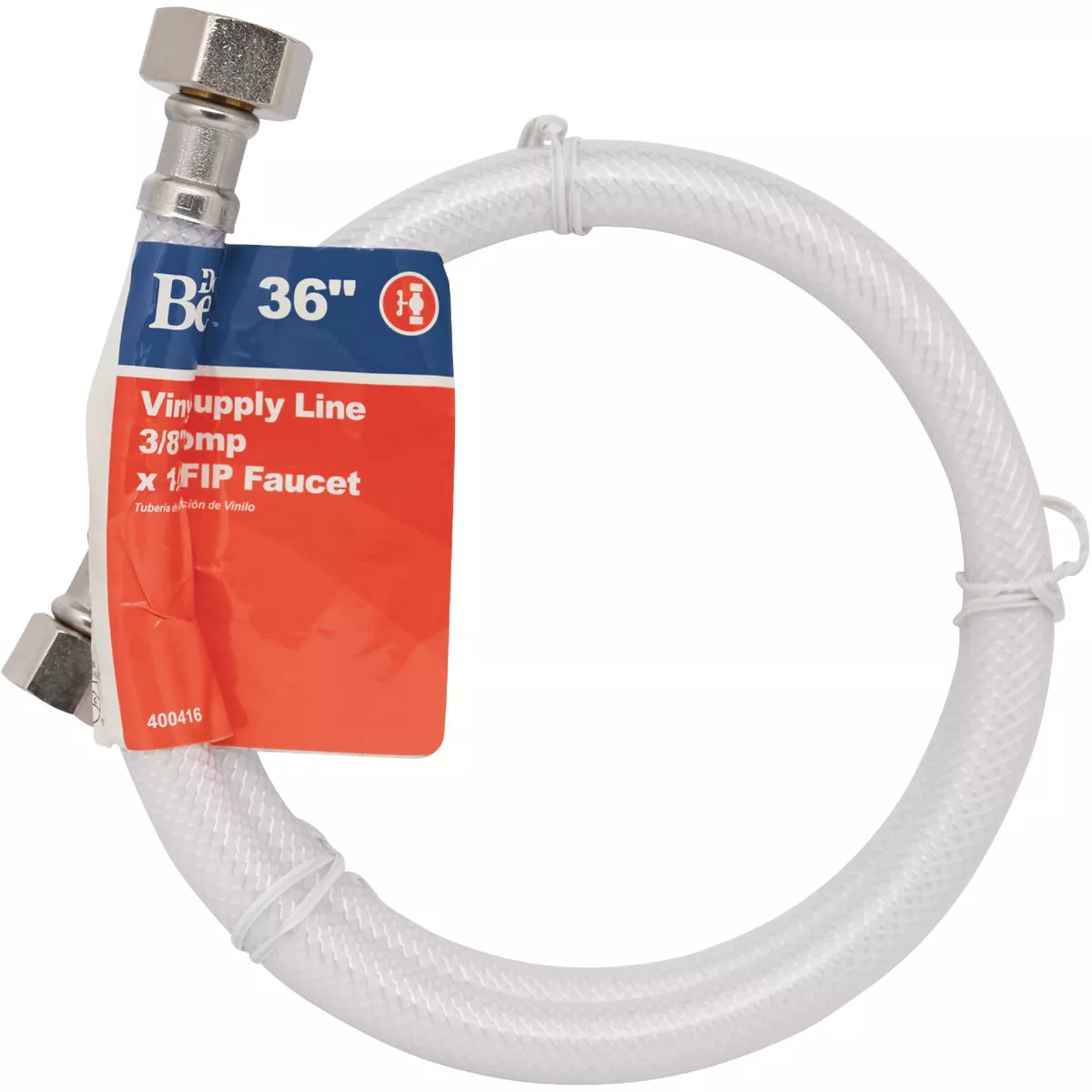 Do it Best 1/2 In. F X 3/8 In. OD X 36 In. L Vinyl Faucet Connector - photo 2