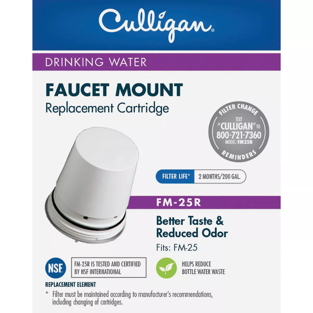 Culligan On Tap Chrome Replacement Water Filter Cartridge - photo 2