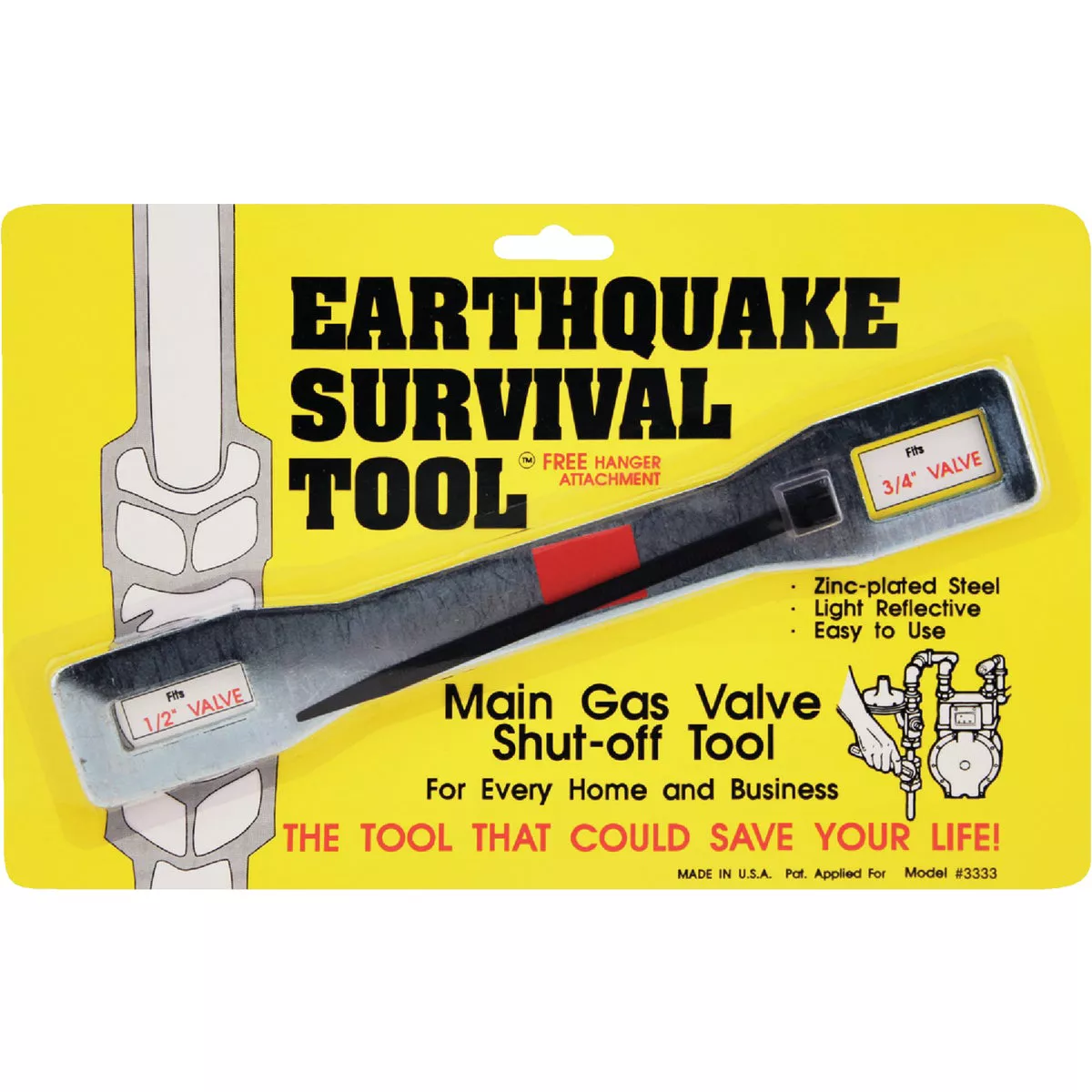 Ready America Gas Shut Off Wrench Earthquake Survival Tool | True Value ...