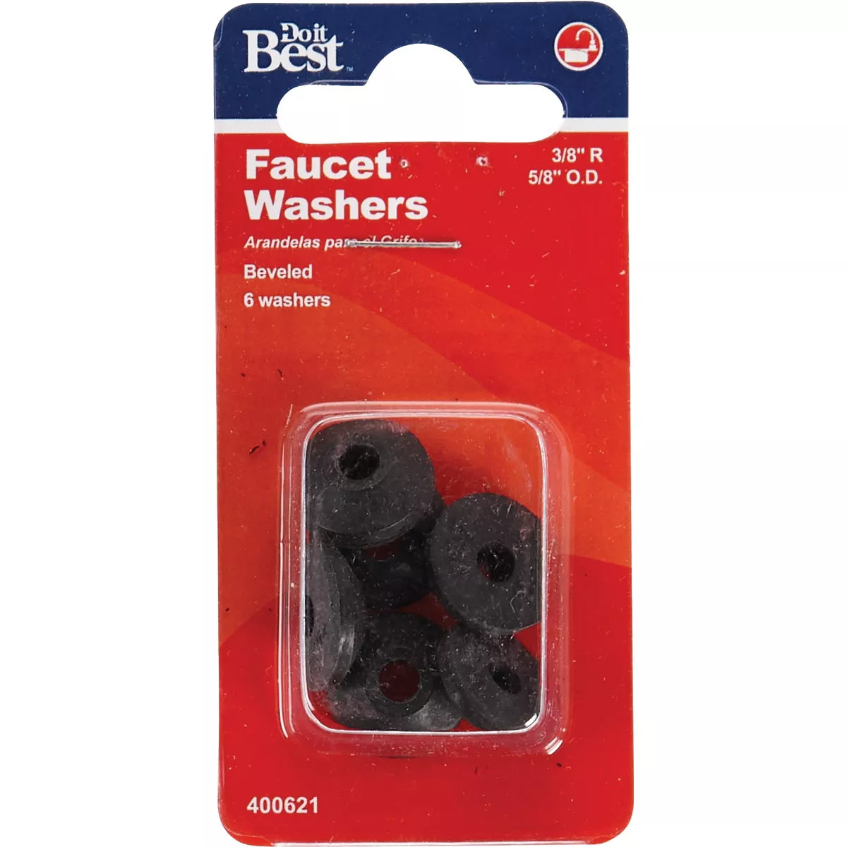 Do it Best 5/8 In. Black Beveled Faucet Washer (6 Ct.) - photo 2