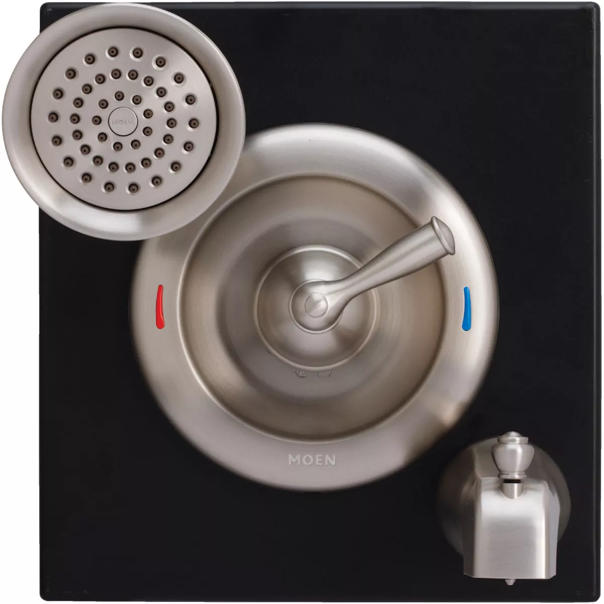 Moen Banbury Posi-Temp 1-Handle Lever Tub and Shower Faucet, Spot Resist Brushed Nickel - photo 3