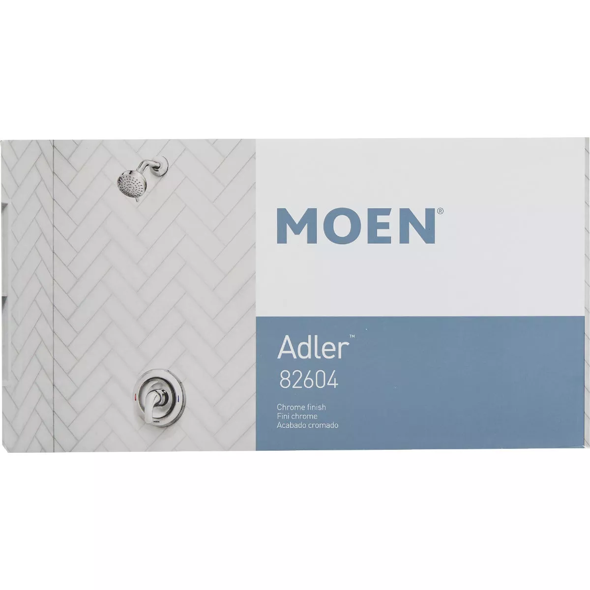Moen Adler Posi-Temp 1-Handle Lever Shower Faucet, Chrome - photo 2