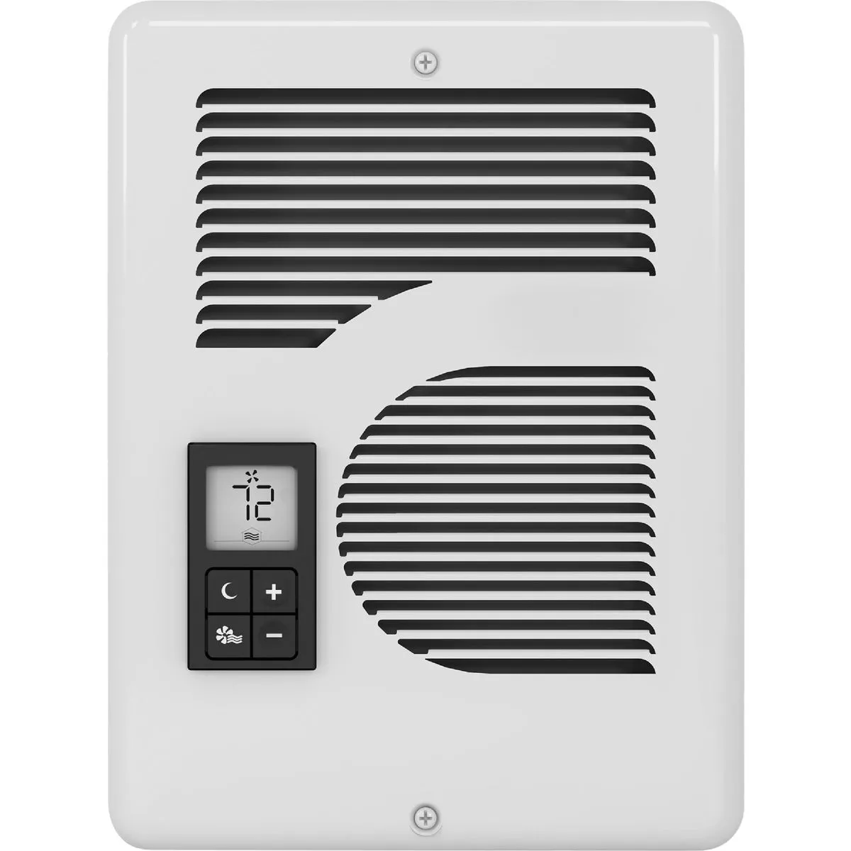 Cadet Energy Plus 1600W 240V Electric Fan-Forced Heater with Digital Thermostat, White - photo 2