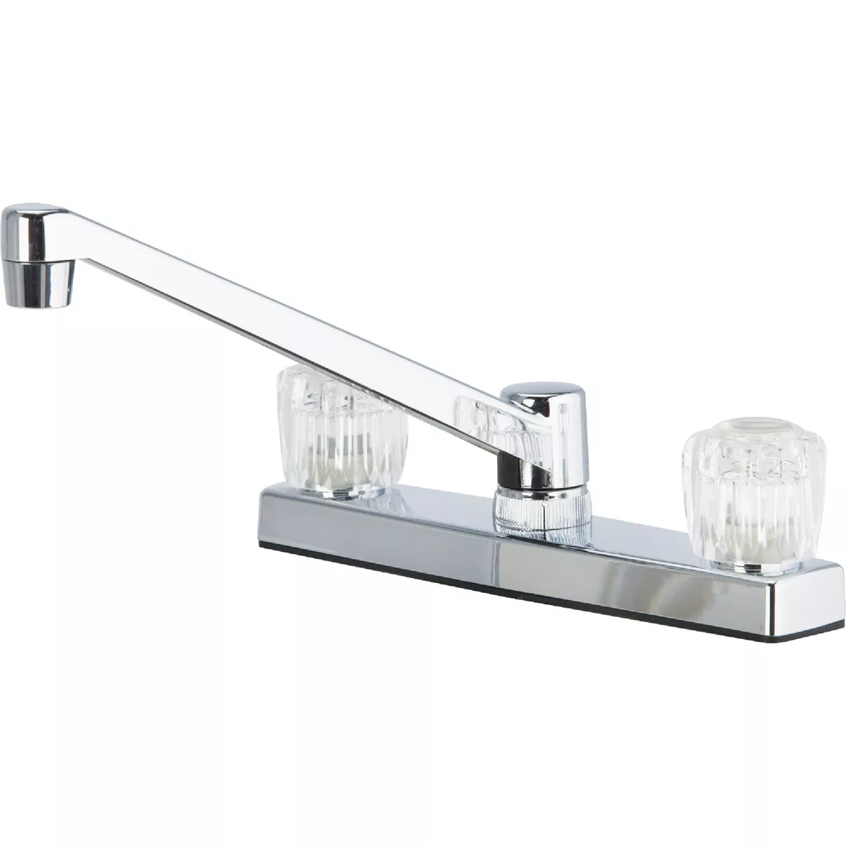 Home Impressions 2- Handle Knob Non-Metallic Kitchen Faucet, Chrome