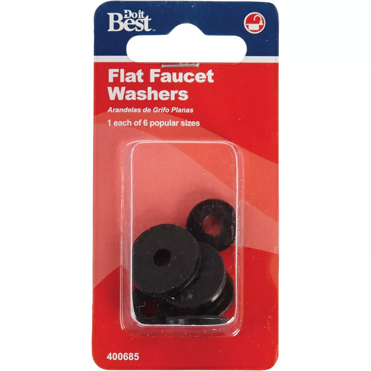 Do it Best Assorted Black Flat Faucet Washer (6 Ct.) - photo 2