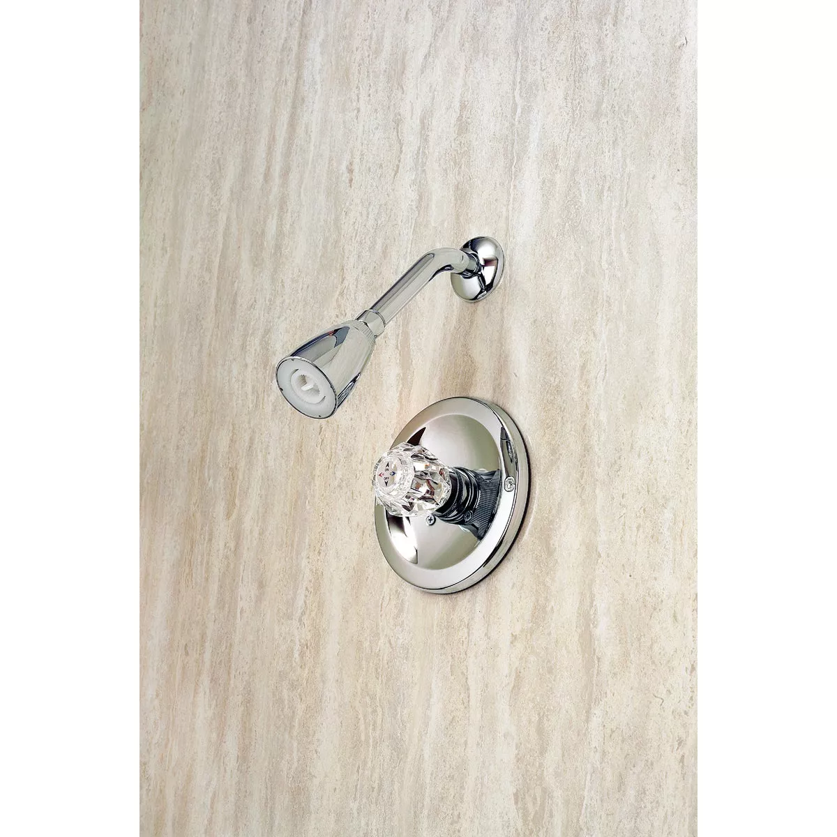 Home Impressions Chrome Single Acrylic Handle Shower Faucet - photo 2