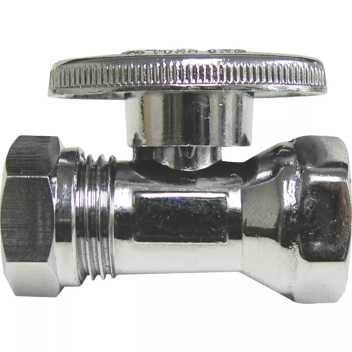 ProLine 1/2 In. FPT x 7/16 In. SLIP Chrome-Plated Brass Straight Stop