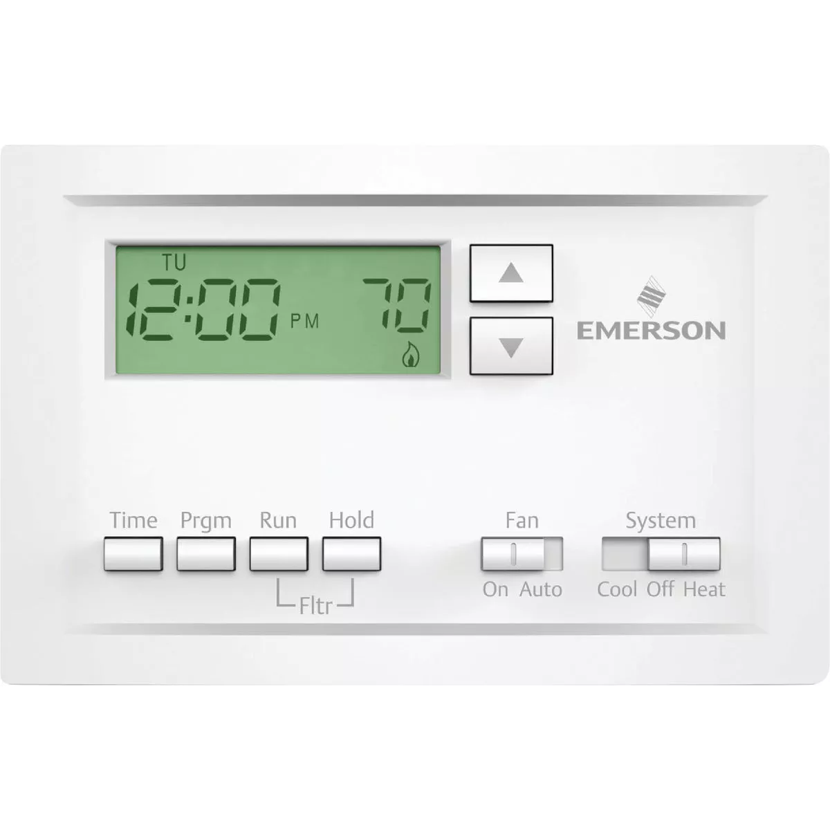 Honeywell Home X2P Programmable Thermostat, Single-Stage, 1 Heat/1 Cool Compatibility, 5-2 Day Schedule, White, RTH20B