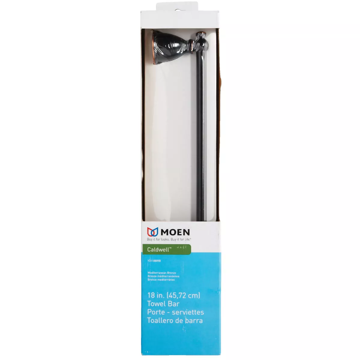 Moen Caldwell 18 In. Towel Bar, Mediterranean Bronze - photo 2