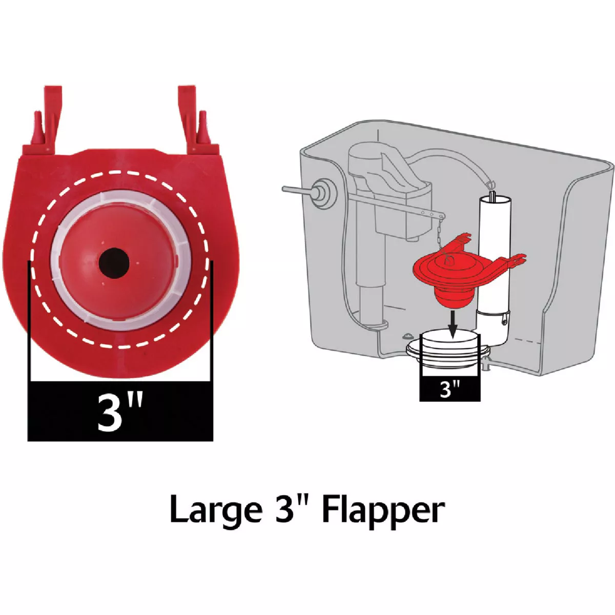 Korky 1.6 and 1.28 GPF Adjustable Flush Valve Kit - photo 4
