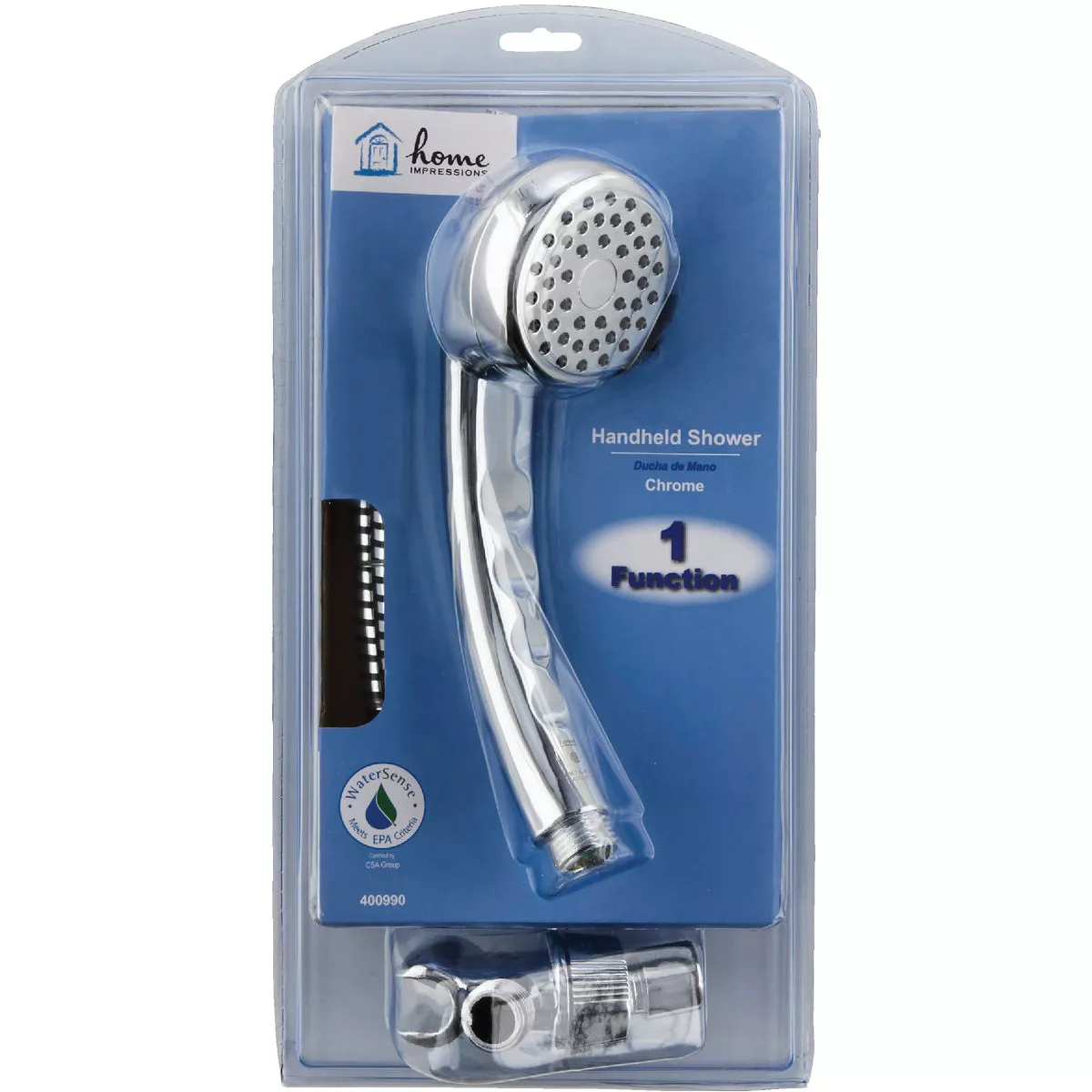 Home Impressions 1-Spray 1.75 GPM Handheld Shower, Chrome - photo 2