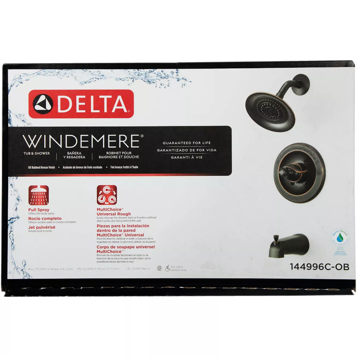 Delta Windemere Oil-Rubbed Bronze Single-Handle Lever Tub & Shower Faucet - photo 2