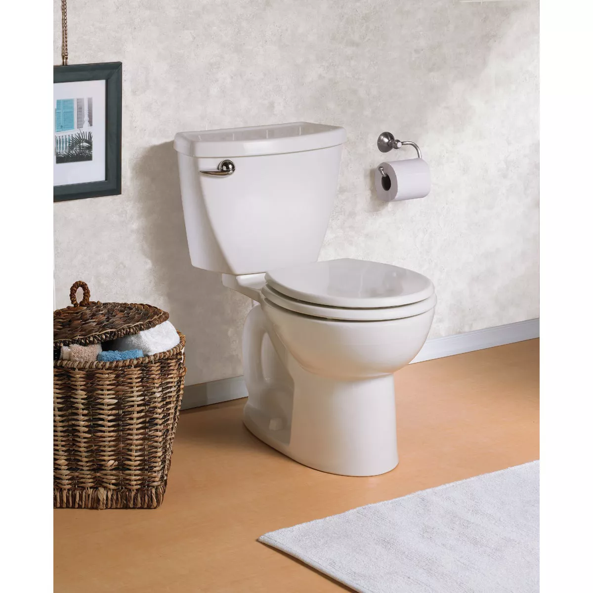 American Standard Cadet 3 White Round Bowl 1.28 GPF Toilet - photo 2