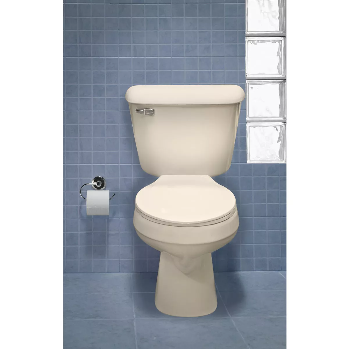 Mansfield Pro-Fit 1-128 HET Biscuit Round Bowl 1.28 GPF Complete Toilet - photo 2