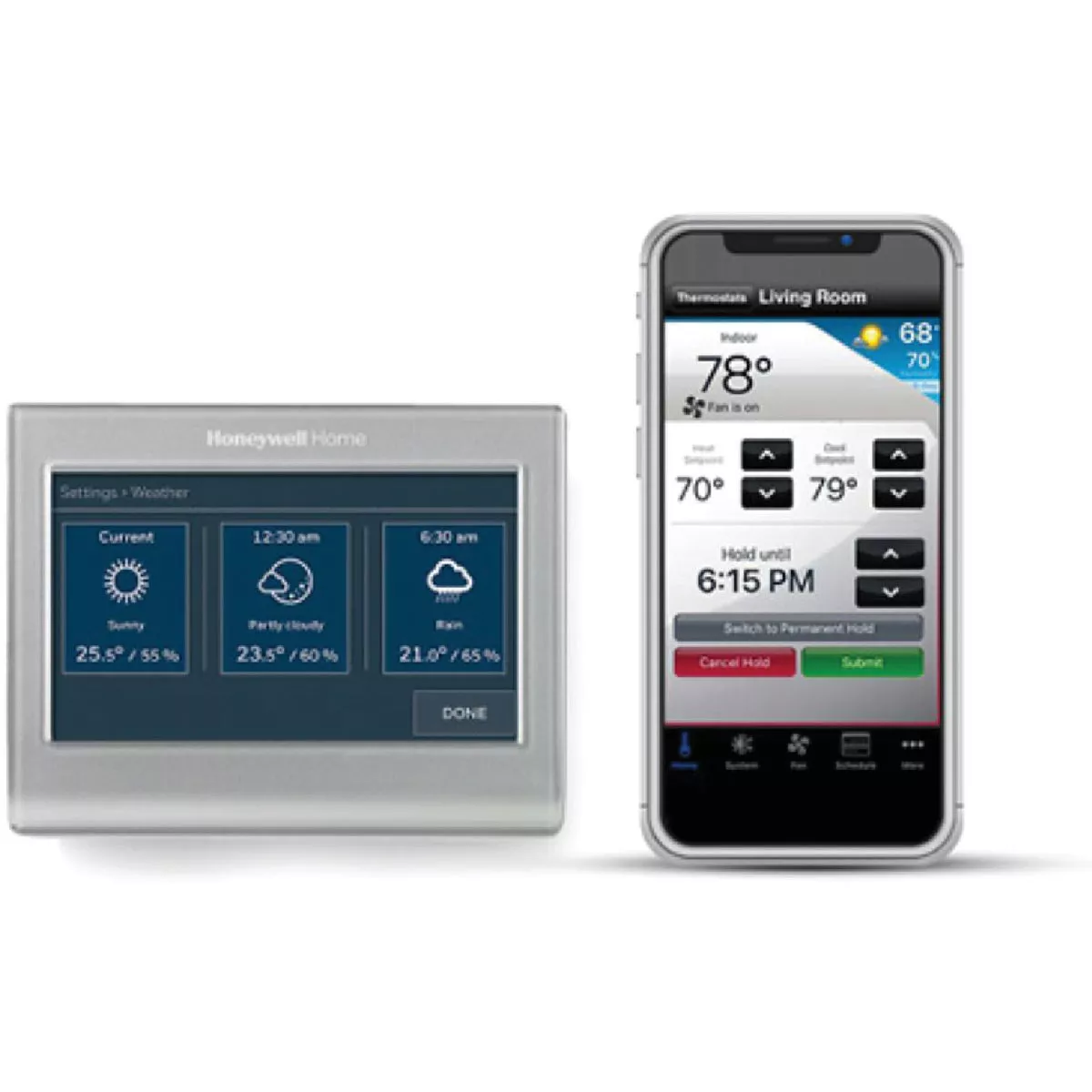 Honeywell Home WiFi Smart Color 7-Day Programmable Silver Metallic Digital Thermostat - photo 6