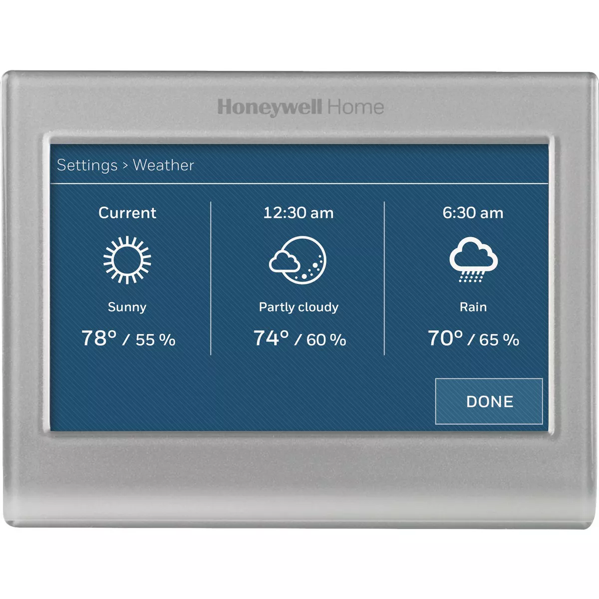 Honeywell Home WiFi Smart Color 7-Day Programmable Silver Metallic Digital Thermostat - photo 3