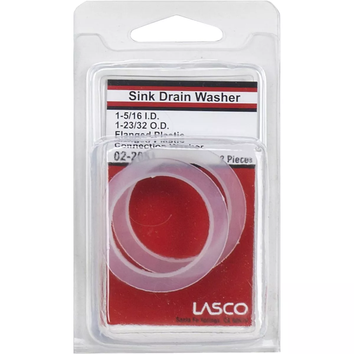 Lasco 1-23/32 In. Outlet Plastic Sink Strainer Washer (2 Ct.) - photo 2